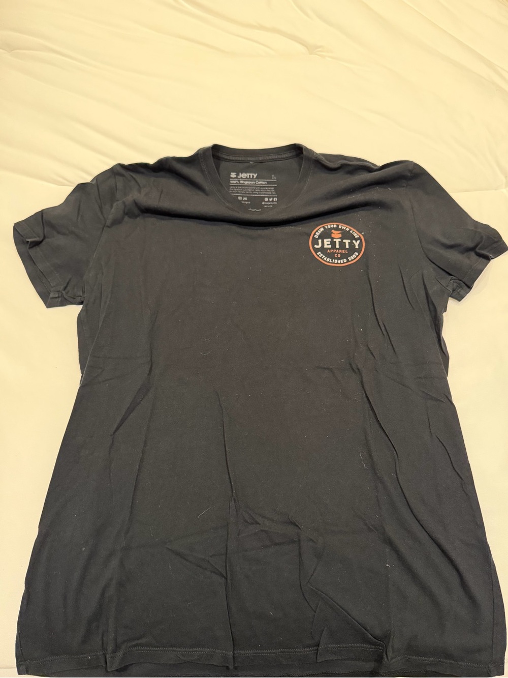 Jetty Black Short Sleeve Logo Tee